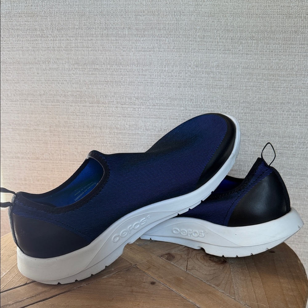 OOFOS Men’s Size 11 Navy Slip-On Recovery Shoes – Lightweight Comfort - Picture 5 of 6